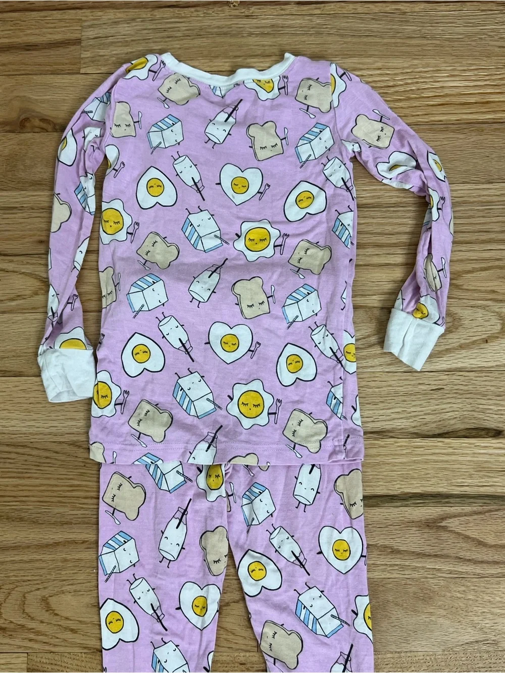 Little Sleepies Lavender Egg Face Pajama Set size 2T